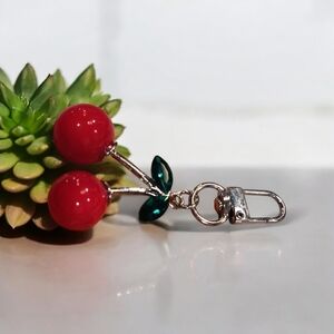 Cherry Red Keychain